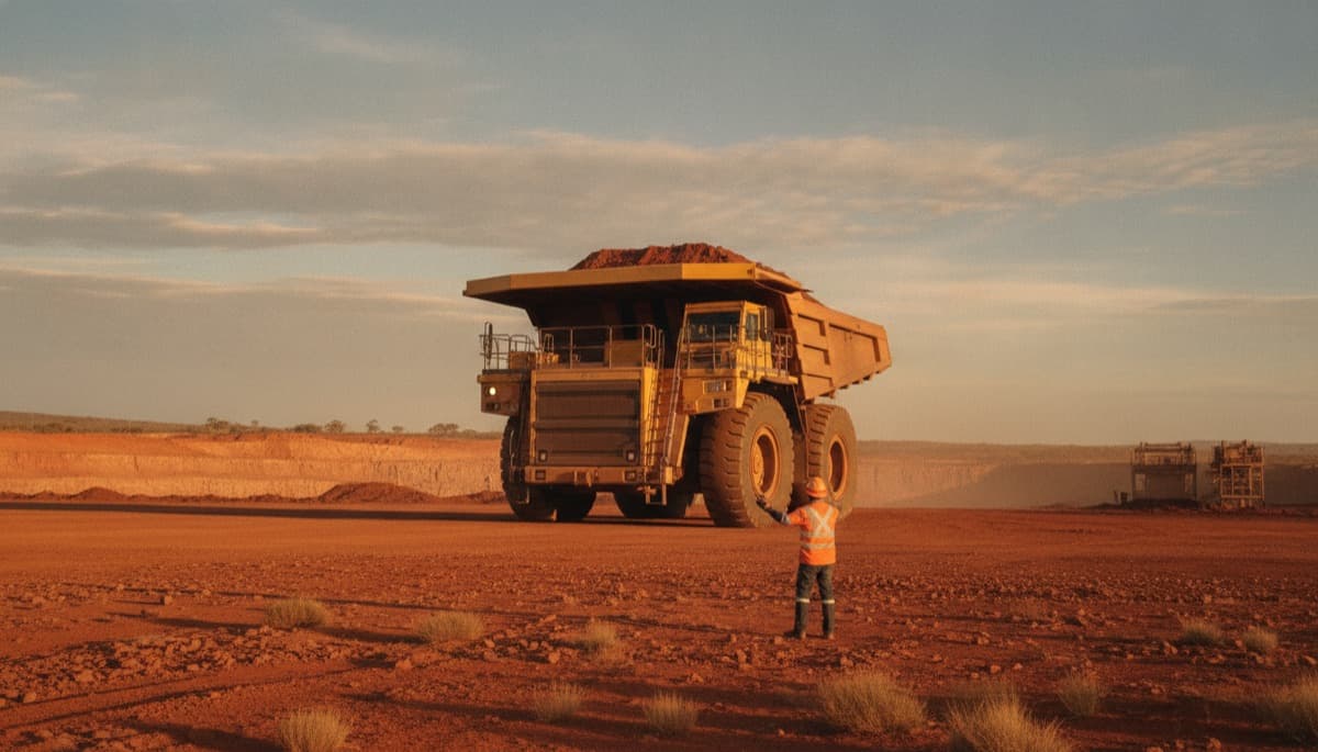 Haul truck and equipment at a Western Australian mining site